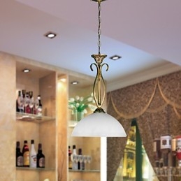 Lampada a sospensione nordica in vetro bianco a goccia, 1 luce, E26/E27