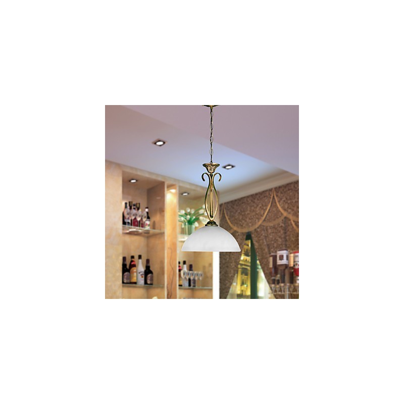 Lampada a sospensione nordica in vetro bianco a goccia, 1 luce, E26/E27