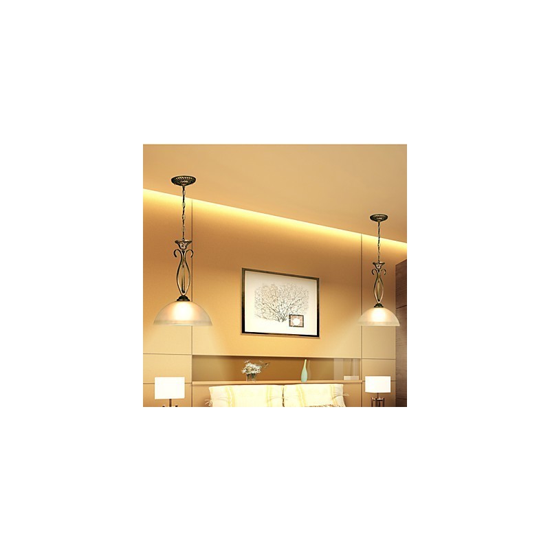 Lampada a sospensione nordica in vetro bianco a goccia, 1 luce, E26/E27