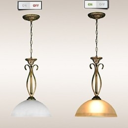 Lampada a sospensione nordica in vetro bianco a goccia, 1 luce, E26/E27
