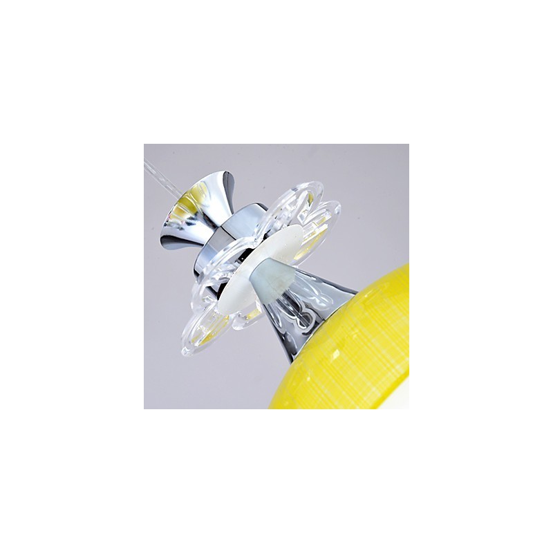 Lampada a sospensione moderna contemporanea in vetro, bianco multicolore, E26/E27