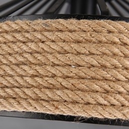 Lampada a sospensione moderna in metallo nero stile retrò, 1 luce E26/E27
