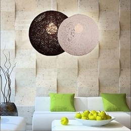 Lampada a sospensione a goccia creativa Cany Art Color, forma sferica