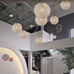 Lampada a sospensione a goccia creativa Cany Art Color, forma sferica