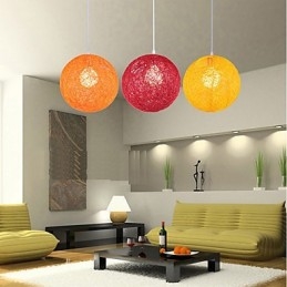 Lampada a sospensione a goccia creativa Cany Art Color, forma sferica