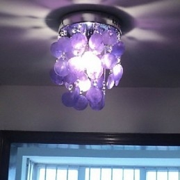 Lampada a sospensione mini moderna contemporanea cromata