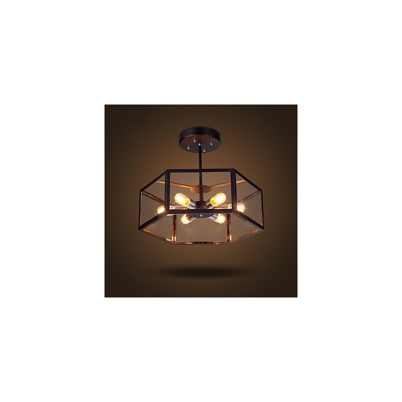 Lampadario a sospensione in vetro nero minimalista moderno