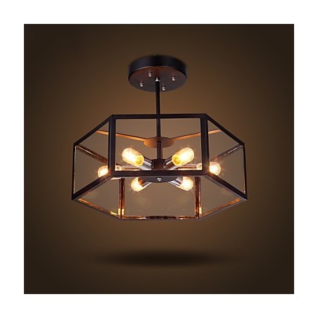 Lampadario a sospensione in vetro nero minimalista moderno