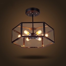 Lampadario a sospensione in vetro nero minimalista moderno