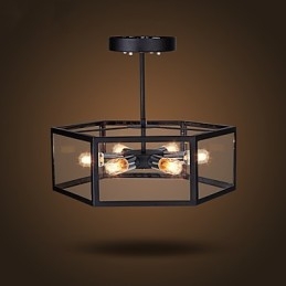 Lampadario a sospensione in vetro nero minimalista moderno