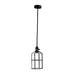 Lampada a sospensione in metallo nero stile retrò Mini Garage