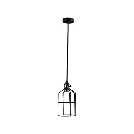 Lampada a sospensione in metallo nero stile retrò Mini Garage