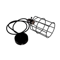 Lampada a sospensione in metallo nero stile retrò Mini Garage