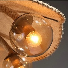 Lampadario a sospensione country vintage in metallo dipinto, 3 luci E12/E14, oro