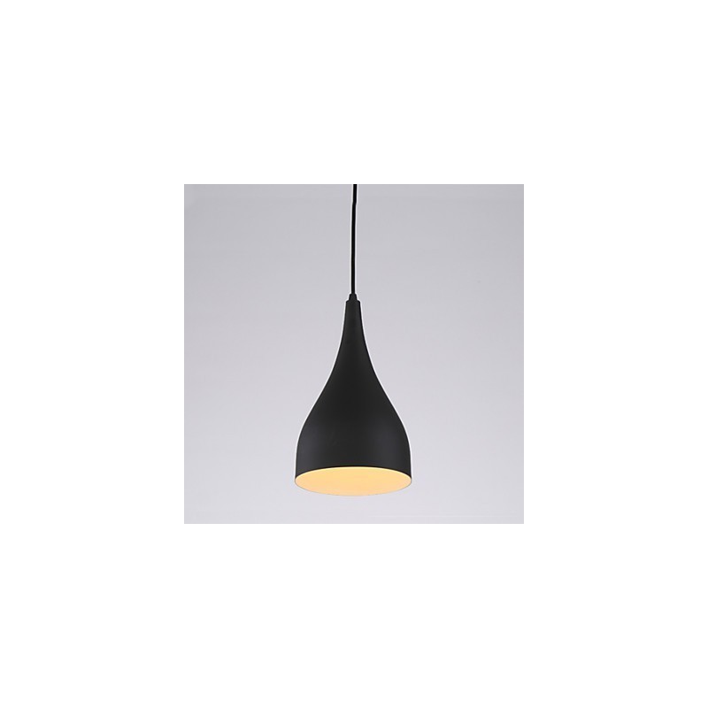 Lampada a sospensione moderna minimalista in metallo, LED 3 W, E26/E27, nero/bianco