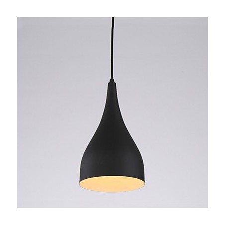 Lampada a sospensione moderna minimalista in metallo, LED 3 W, E26/E27, nero/bianco