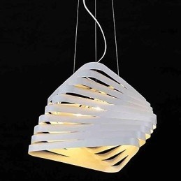 Lampadario moderno a 1 luce in metallo, stile candela, 42 cm