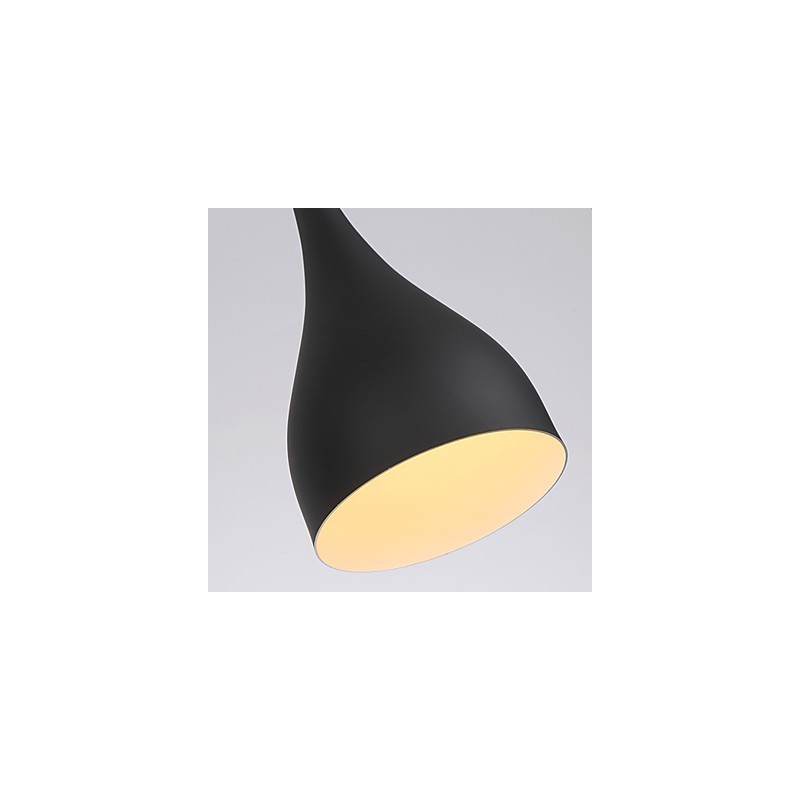 Lampada a sospensione moderna minimalista in metallo, LED 3 W, E26/E27, nero/bianco