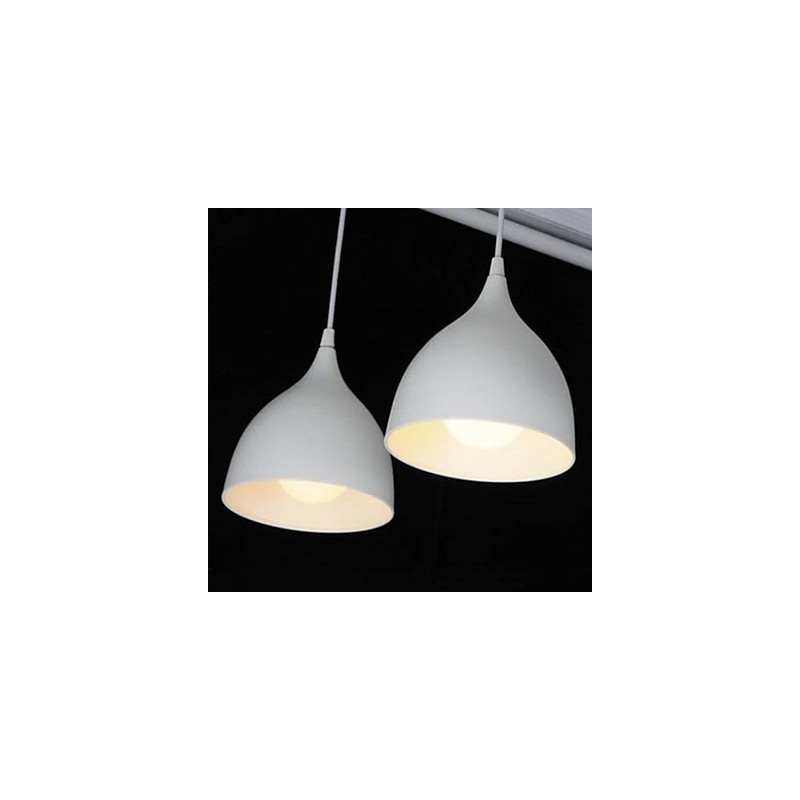 Lampada a sospensione moderna minimalista in metallo, LED 3 W, E26/E27, nero/bianco