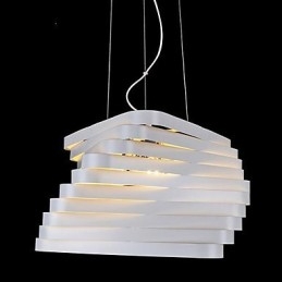 Lampadario moderno a 1 luce in metallo, stile candela, 42 cm