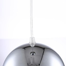Lampada a sospensione globo in metallo elettroplaccato moderna contemporanea