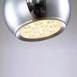 Lampada a sospensione globo in metallo elettroplaccato moderna contemporanea