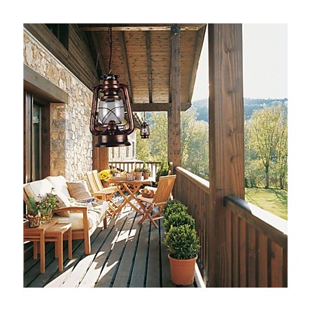 Lampada a sospensione Country Lanterna Mini bronzo