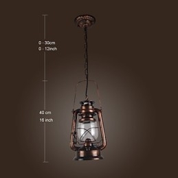Lampada a sospensione Country Lanterna Mini bronzo