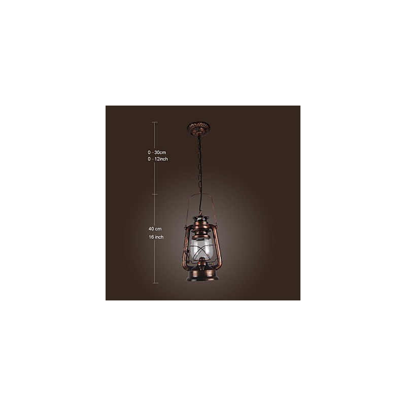 Lampada a sospensione Country Lanterna Mini bronzo