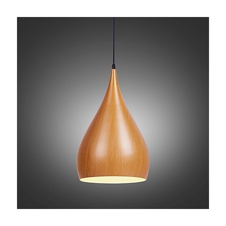 Lampada a sospensione retrò mini in metallo effetto legno