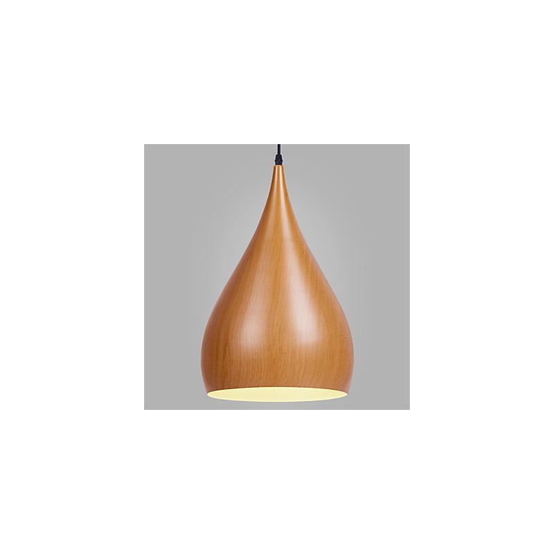 Lampada a sospensione retrò mini in metallo effetto legno