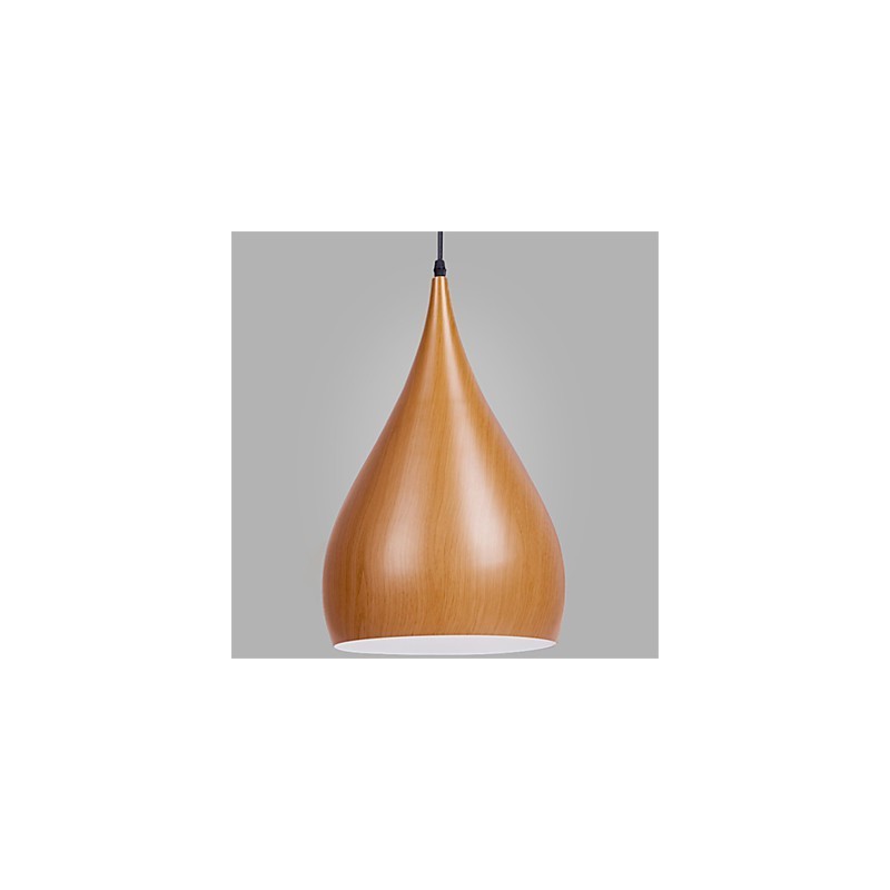 Lampada a sospensione retrò mini in metallo effetto legno