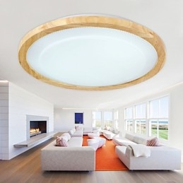 Lampada a sospensione mini country moderna/contemporanea in legno e bambù, multicolore, 52 cm