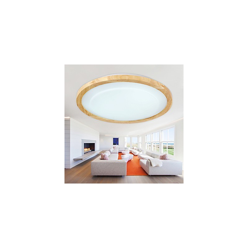Lampada a sospensione mini country moderna/contemporanea in legno e bambù, multicolore, 52 cm