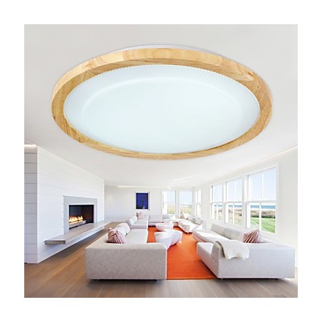 Lampada a sospensione mini country moderna/contemporanea in legno e bambù, multicolore, 52 cm