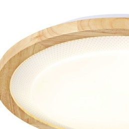 Lampada a sospensione mini country moderna/contemporanea in legno e bambù, multicolore, 52 cm