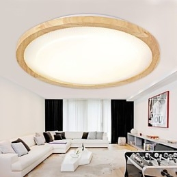 Lampada a sospensione mini country moderna/contemporanea in legno e bambù, multicolore, 52 cm
