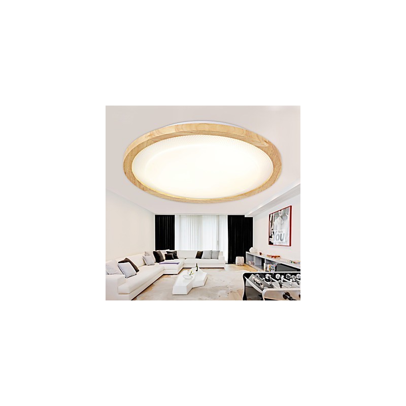 Lampada a sospensione mini country moderna/contemporanea in legno e bambù, multicolore, 52 cm