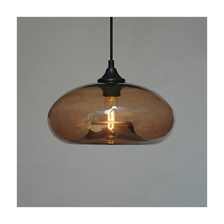 Lampada a sospensione moderna mini 1 luce con paralume trasparente in vetro