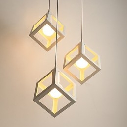 Lampadario a sospensione in ferro battuto moderno a testa singola