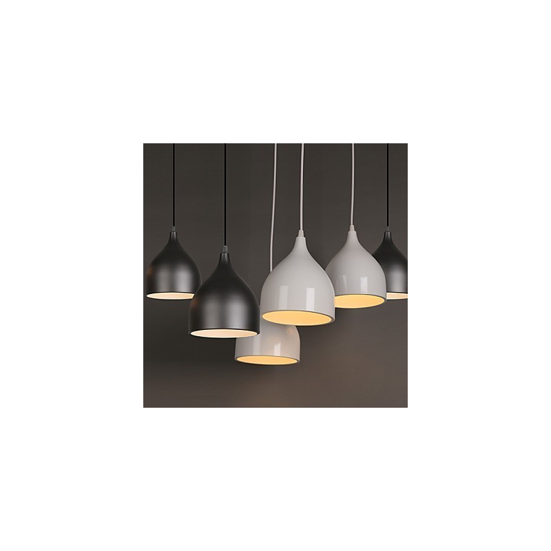 Lampada a sospensione LED 1 luce in metallo stile moderno contemporaneo