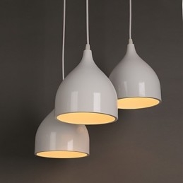 Lampada a sospensione LED 1 luce in metallo stile moderno contemporaneo