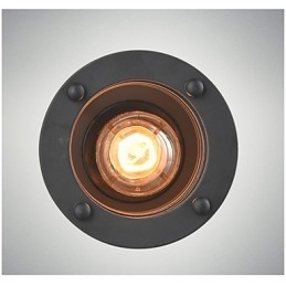 Lampada a sospensione retrò vintage in ferro nero industriale