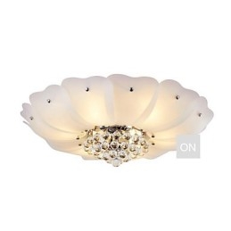 Lampadario a filo con cristallo e metallo elettroplaccato, 1 lampadina E26/E27, 66 cm