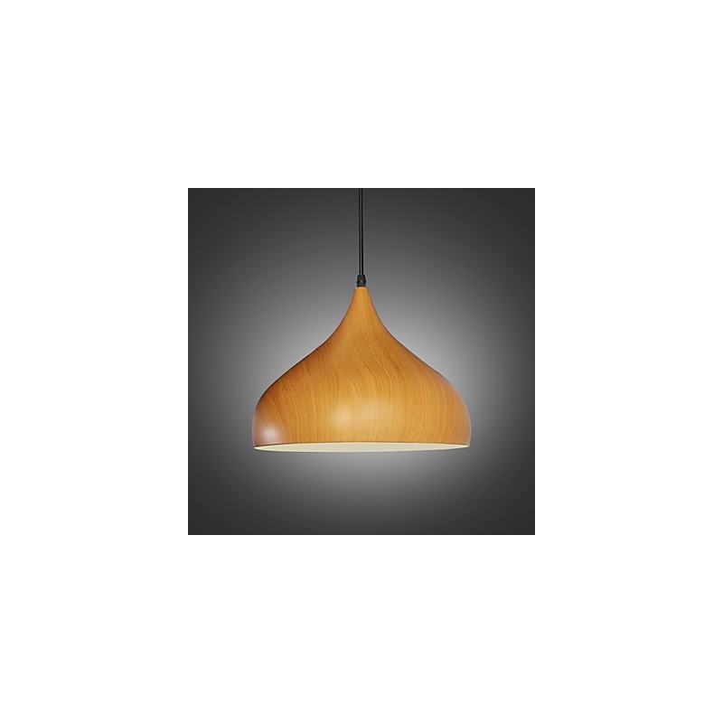 Lampada a sospensione retrò mini in metallo effetto legno