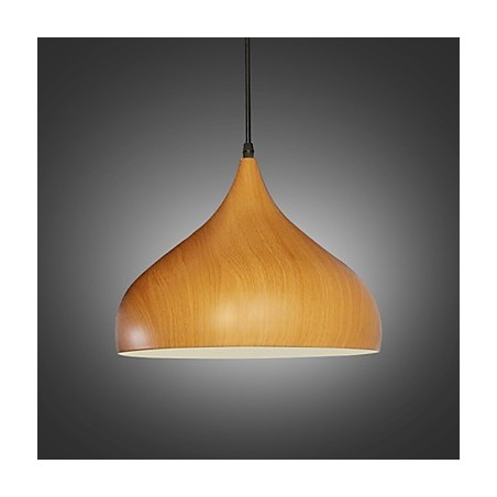 Lampada a sospensione retrò mini in metallo effetto legno