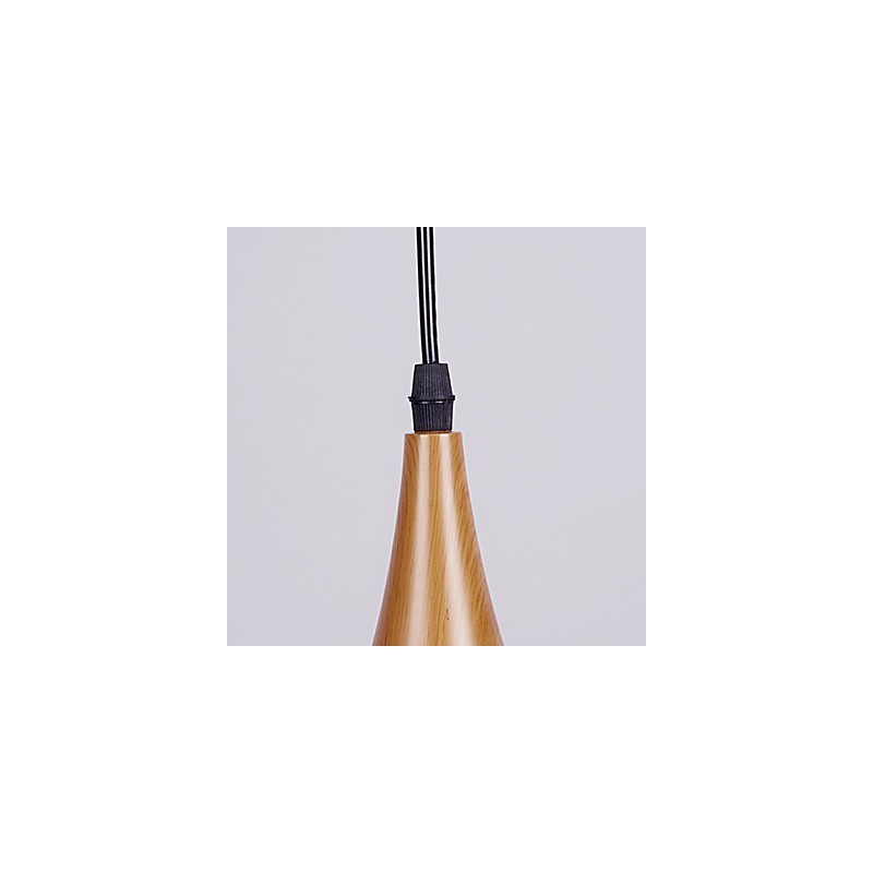 Lampada a sospensione retrò mini in metallo effetto legno