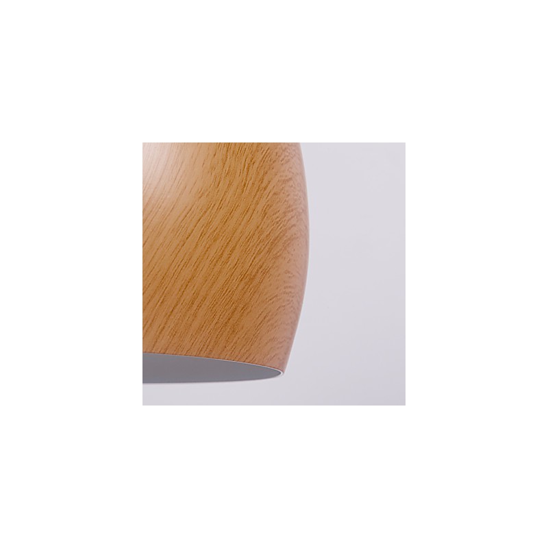Lampada a sospensione retrò mini in metallo effetto legno
