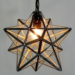 Lampadario a sospensione a stella Pentagono contemporaneo