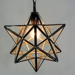 Lampadario a sospensione a stella Pentagono contemporaneo